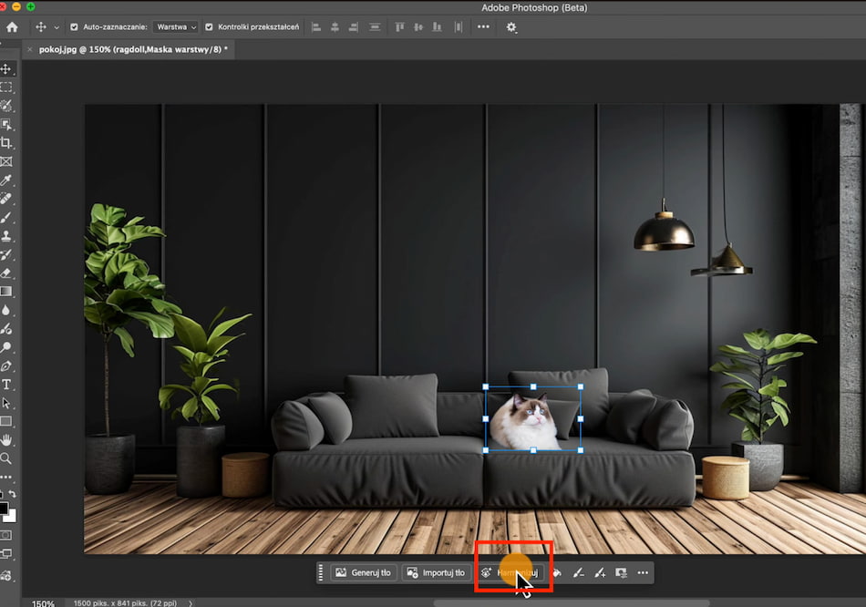 Photoshop Harmonizowanie elementu w Photoshopie