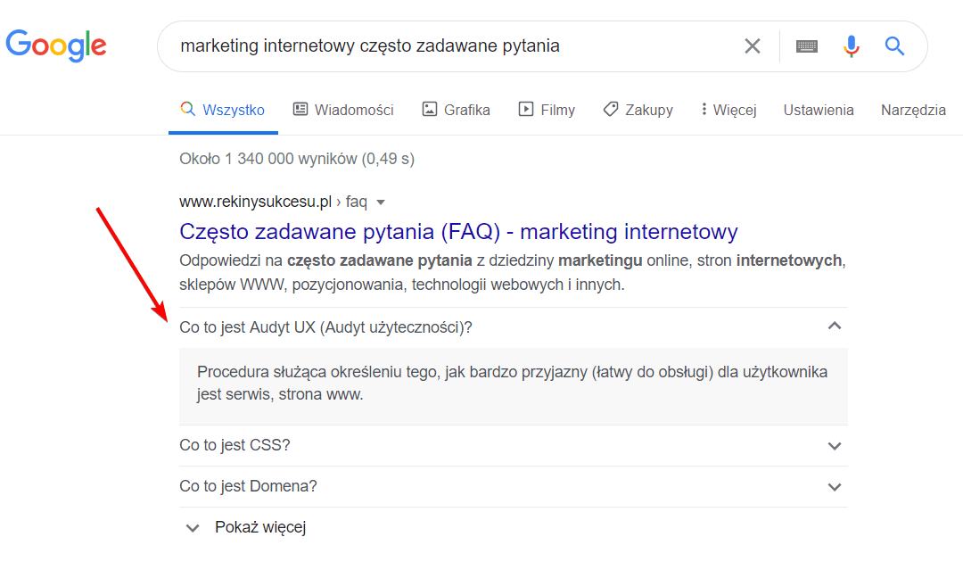 Często zadawane pytania w Google