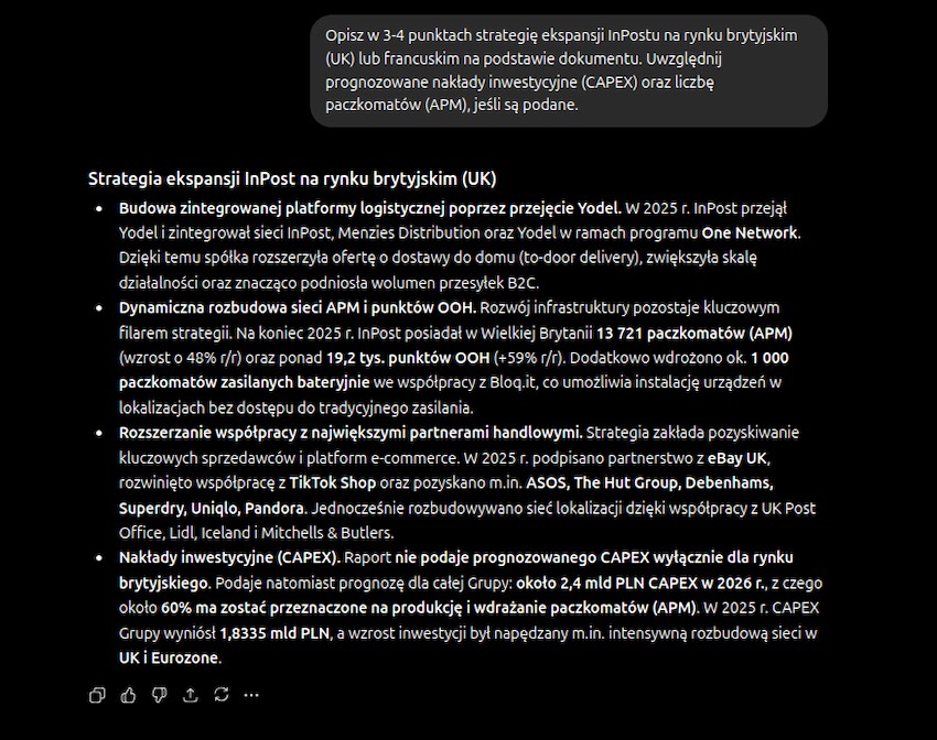 ChatGPT - Synteza rozproszonych danych