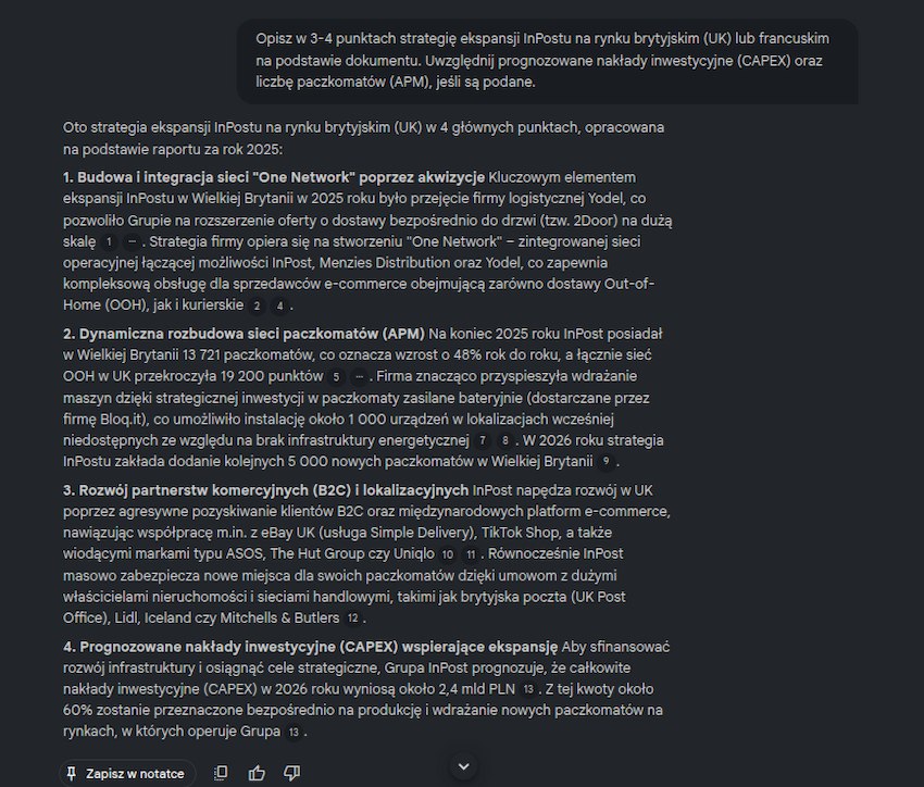 NotebookLM - Synteza rozproszonych danych