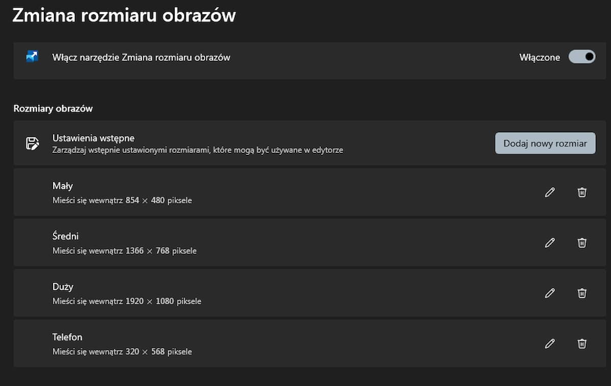 Microsoft PowerToys - zmiana rozmiaru obrazu