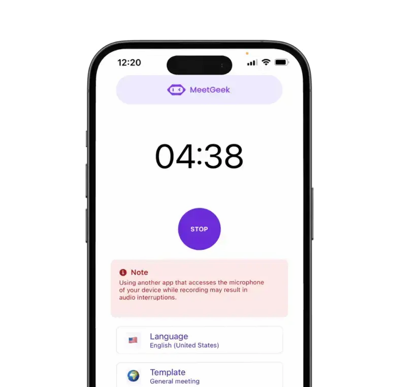 MeetGeek - aplikacja