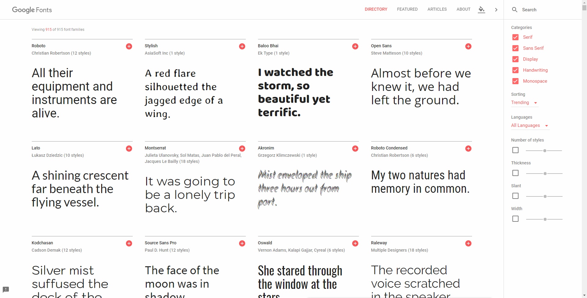 Google Fonts