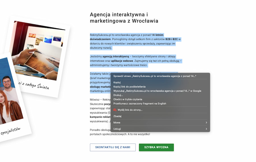 Czytanie na głos w Chrome Czytanie na głos w Chrome