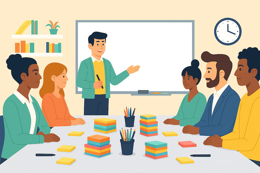 Ilustracja spotkanie firmowe Ilustracja spotkanie firmowe