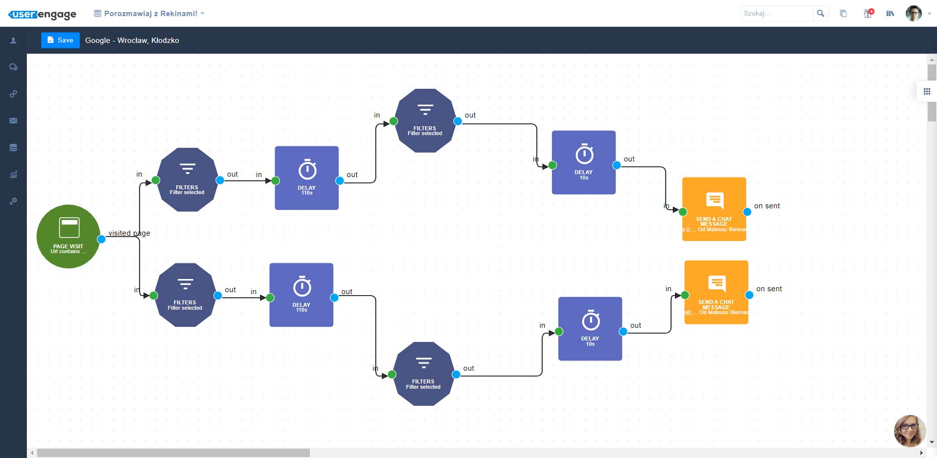 UserEngage automatyzacje