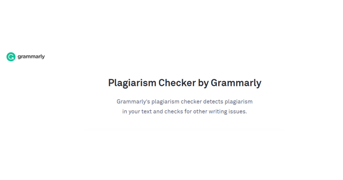 Plagiarism checker