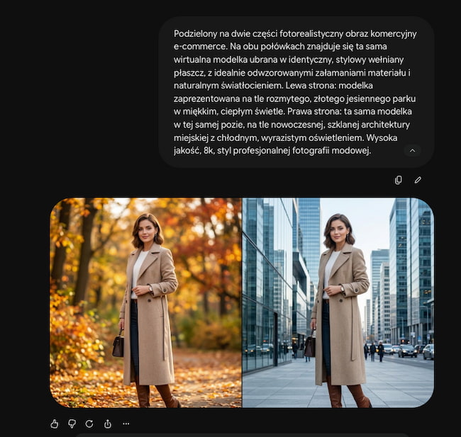 Przykład wirtualnego modela w e-commerce Przykład wirtualnego modela w e-commerce