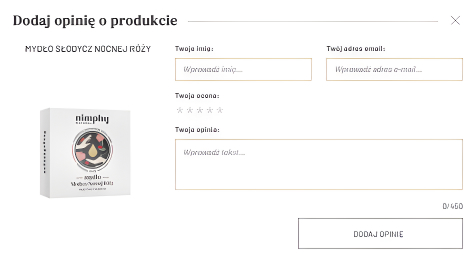 Możliwość umieszczania opinii