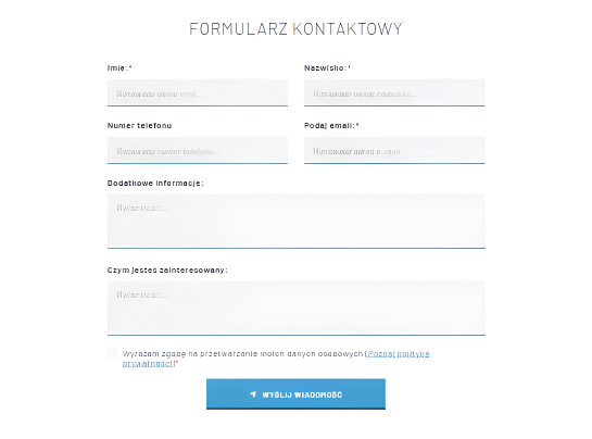  Formularz kontaktowy reCAPTCHA v3