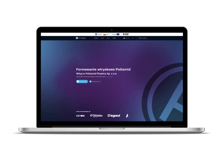 Obsługa marketingowa dla firmy produkcyjnej Poliamid - responsywna strona internetowa