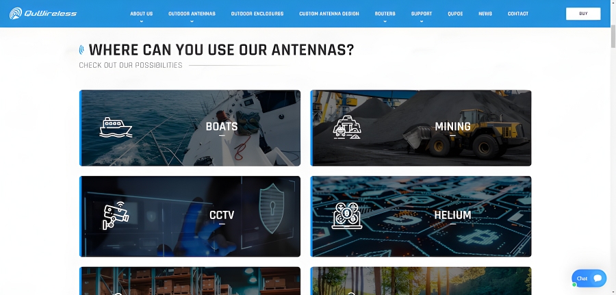 QuWireless - responsywna strona internetowa