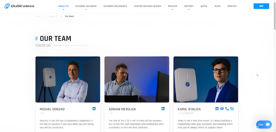 QuWireless - responsywna strona internetowa