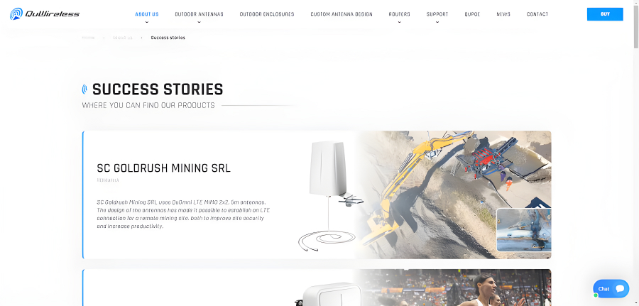 QuWireless - responsywna strona internetowa